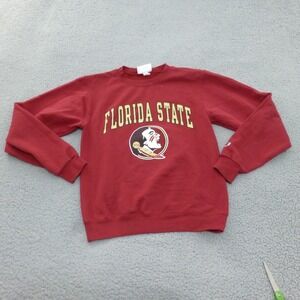 Champion FSU Seminoles Sweatshirt Womens XS Garnet Red Pullover Crewneck